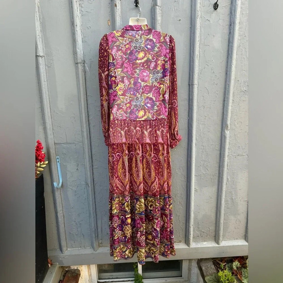 By Anthropologie Nikole Maxi Shirtdress, size M - Picture 10 of 11